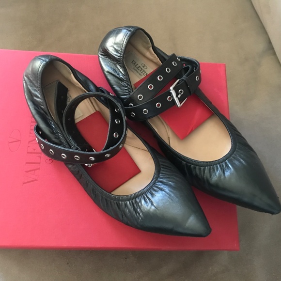 Valentino pointed toe ballet flats, 39.5 - Picture 9 of 16